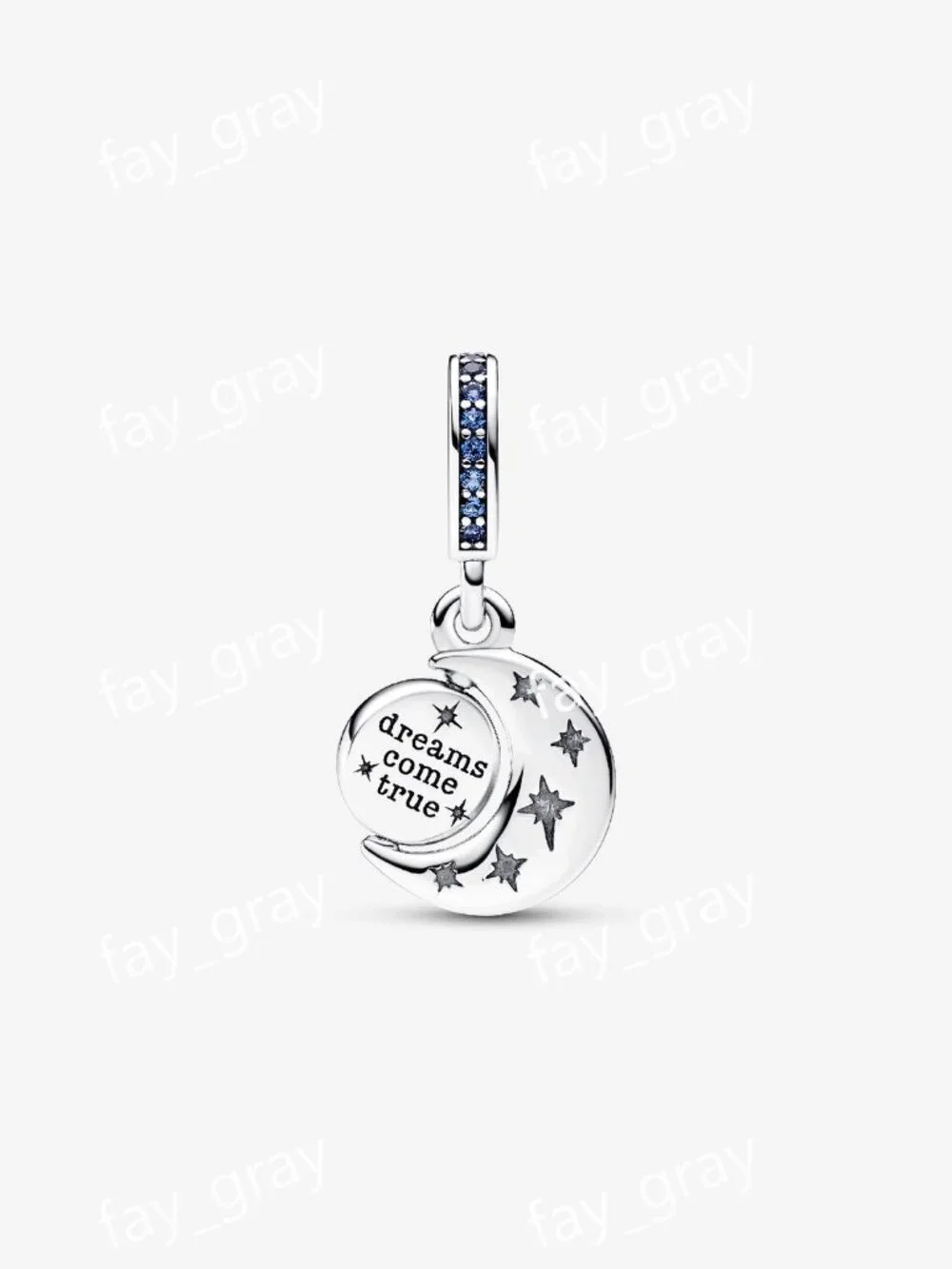 Pandora Sparkling Moon Spinning Dangle Charm